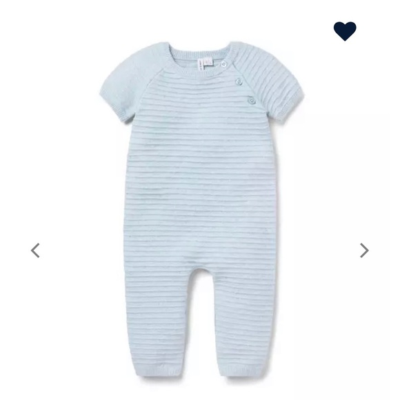 Cozy Blue Knit Baby One Piece by Janie and Jack. Nwt. Gift